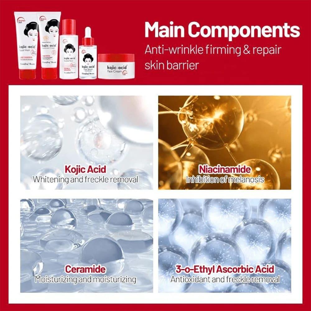 GuanJing - Kojic Acid Skin Care Set - Zambeel