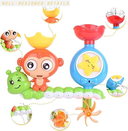 Happy Bath - Time Water Spray Bath Toy Set for Kids - Zambeel