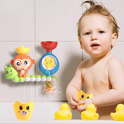 Happy Bath - Time Water Spray Bath Toy Set for Kids - Zambeel