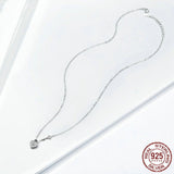 Heart Lock Necklace Women's Fashion White Gold Plated - Zambeel