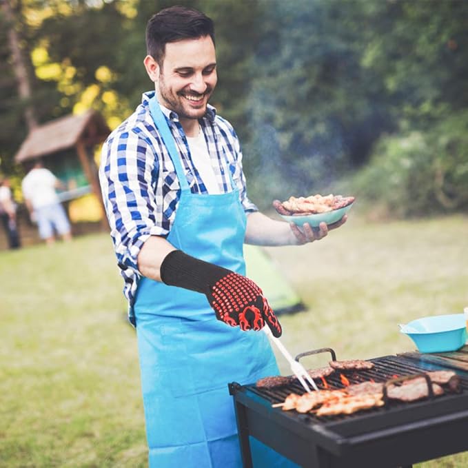 Heat Resistant BBQ Oven Gloves - Zambeel