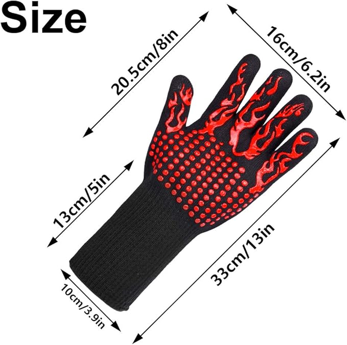 Heat Resistant BBQ Oven Gloves - Zambeel