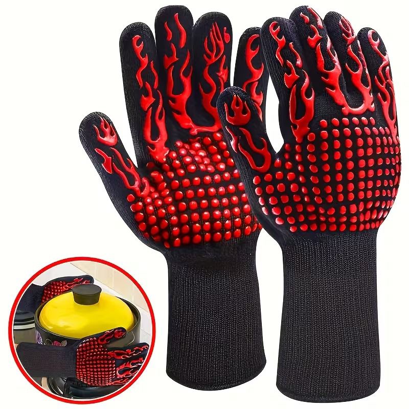 Heat Resistant BBQ Oven Gloves - Zambeel