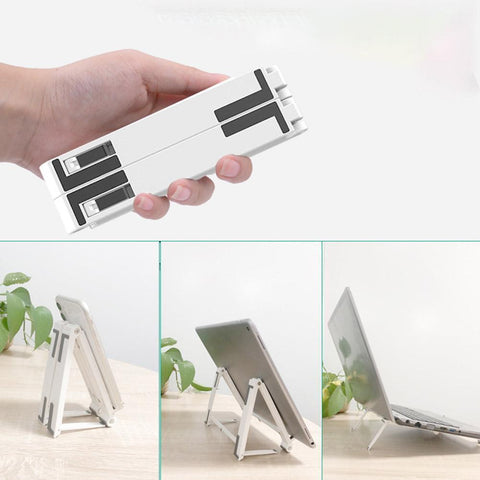 Heightening And Folding Three - in - one Multifunctional Computer Stand - Zambeel