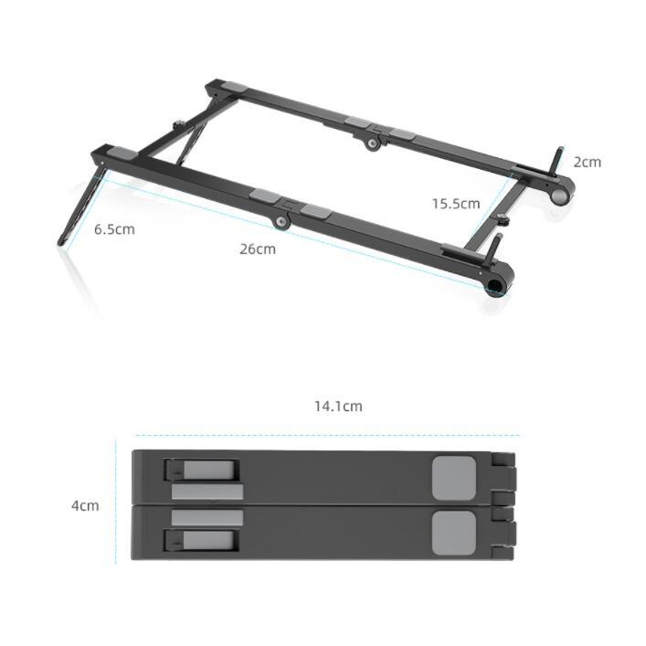 Heightening And Folding Three - in - one Multifunctional Computer Stand - Zambeel