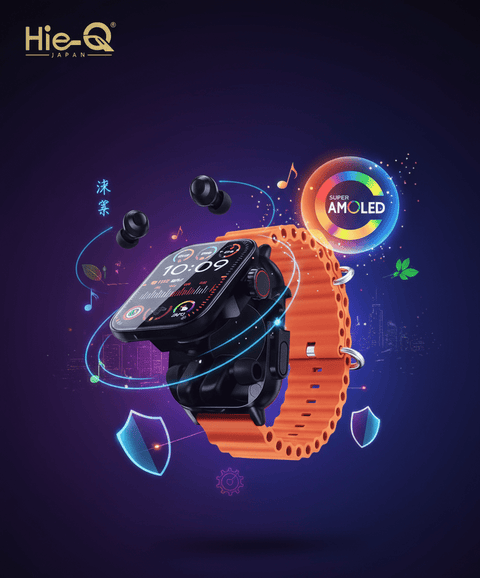 Hie - Q - TWS Amoled Smart Watch - Zambeel