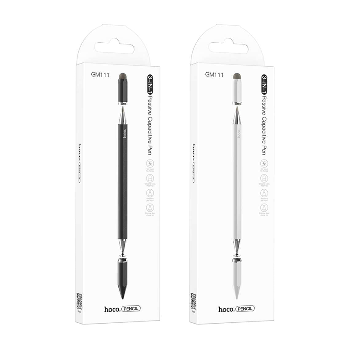 Hoco - 3 - in - 1 Passive Capacitive Pen - Zambeel
