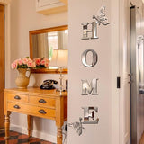 Home Sign Acrylic Mirror - Modern Home Decoration - Zambeel