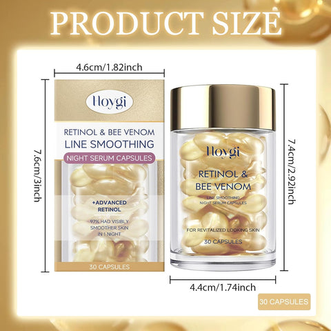 Hoygi - Retinol & Bee Venom Night Serum Capsules - Zambeel