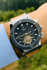 Hublot - Classic Fusion Automatic Skeleton Chronograph Watch (A+) - Zambeel