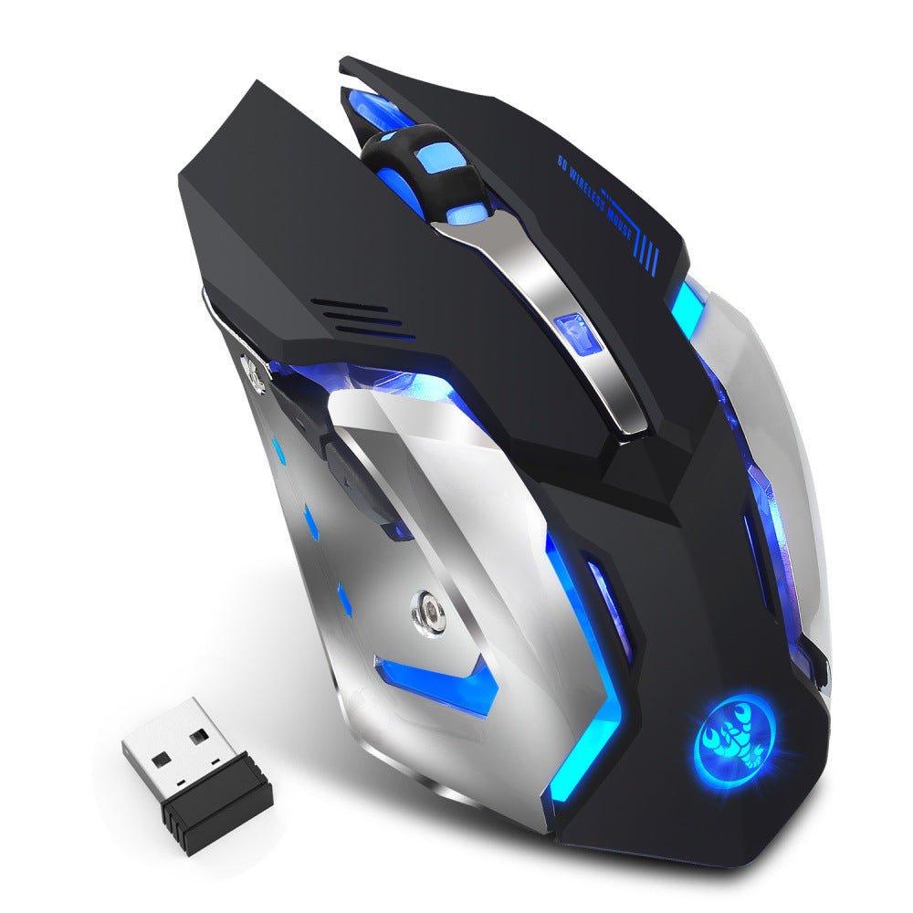 HXSJ New Wireless Mouse 2.4GPI Gaming Mouse Glowing Mouse - Zambeel