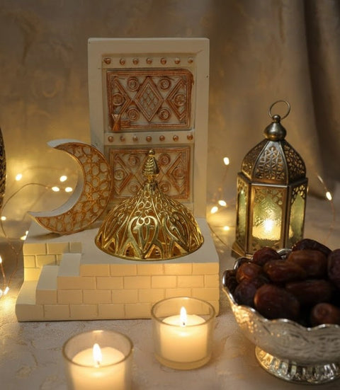 Islamic Decorative Table Piece with Crescent & Dome Design - Zambeel