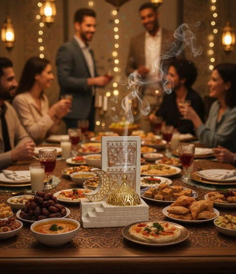 Islamic Decorative Table Piece with Crescent & Dome Design - Zambeel