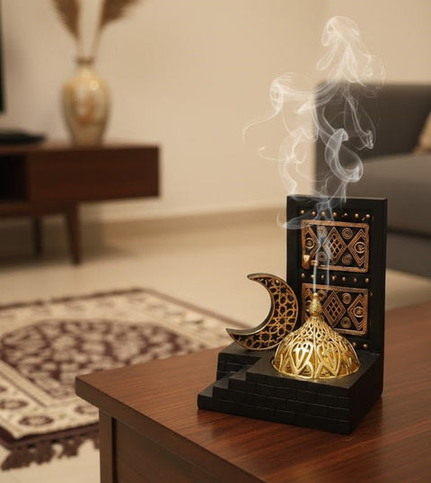 Islamic Decorative Table Piece with Crescent & Dome Design - Zambeel