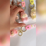 Labubu - Wish & Fuzz Rainbow Wrist‑Strap Keychain