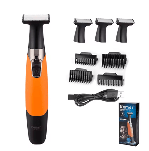 Kemei - 4 - in - 1 Waterproof Eyebrow & Facial Trimmer - Zambeel