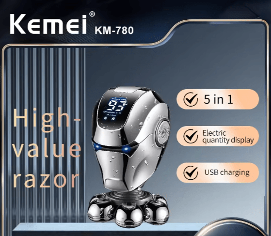 Kemei - 5 - in - 1 Professional Man’s Electric Grooming Kit - Zambeel