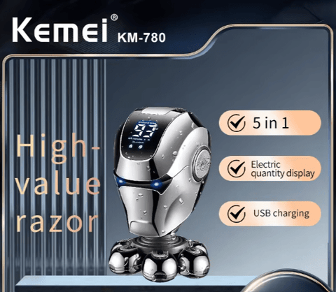 Kemei - 5 - in - 1 Professional Man’s Electric Grooming Kit - Zambeel