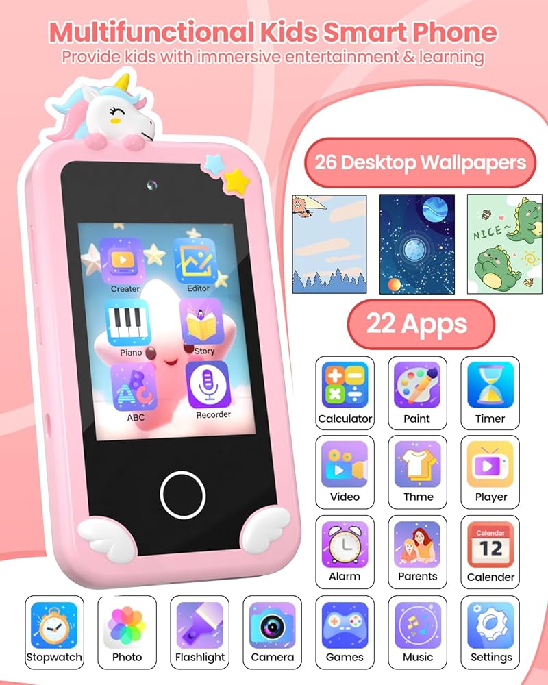 Kids Smart Phone Toy with Camera & Games - Zambeel