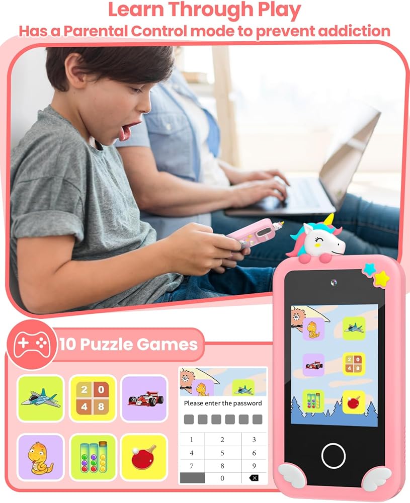 Kids Smart Phone Toy with Camera & Games - Zambeel