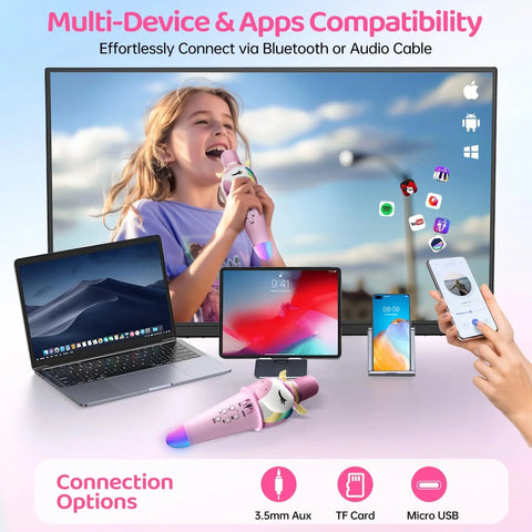 Kids Wireless Karaoke Microphone Speaker - Zambeel