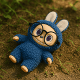 Labubu - Furry Bunny‑Monster with Removable Glasses - Zambeel
