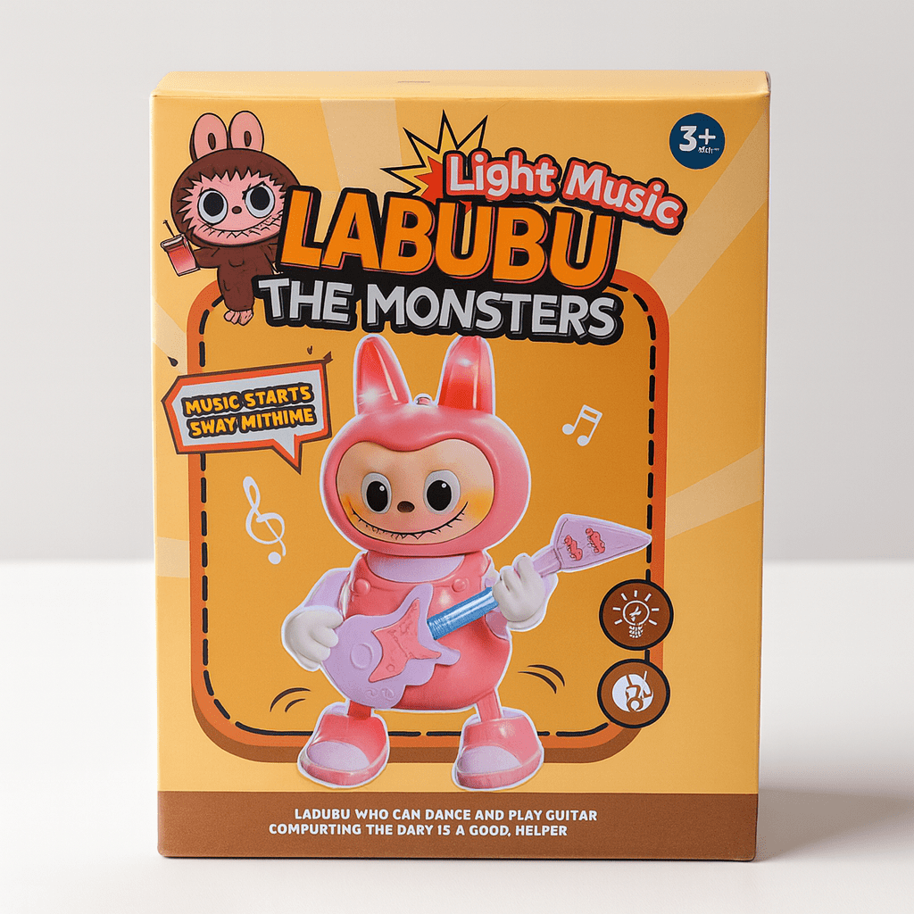 Labubu The Monsters – Light Music Dancing Guitar Toy - Zambeel