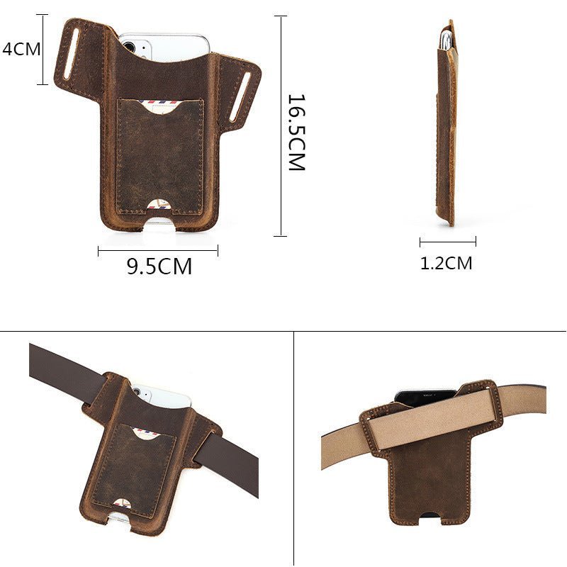 Leather Card Strap Mobile Phone Case - Zambeel