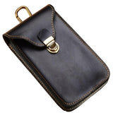 Leather Retro Mobile Phone Bag Outdoor Portable Mobile Phone Protective Cover Home Mobile Phone Storage Bag - Zambeel