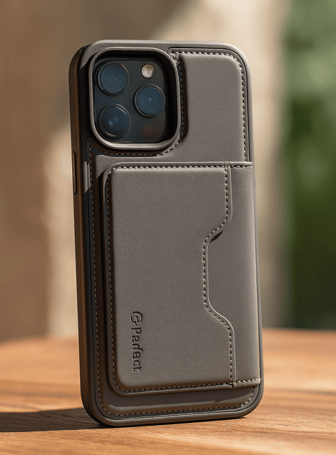 Leather Style Wallet Case iPhone - Zambeel