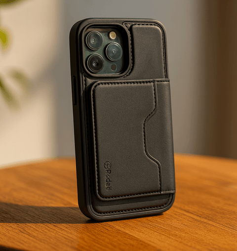 Leather Style Wallet Case iPhone - Zambeel