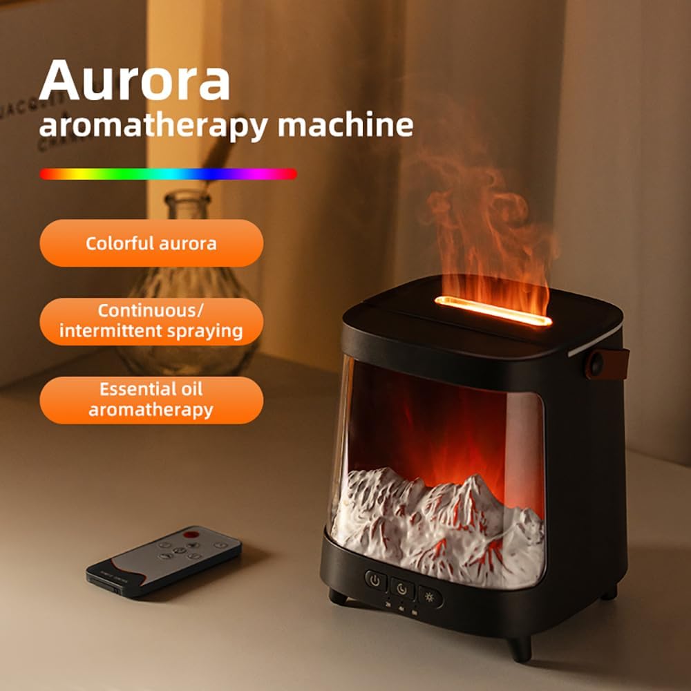 LED Flame Effect Aroma Diffuser - Zambeel