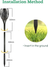 LED Solar Torch Light with Light Control - Zambeel
