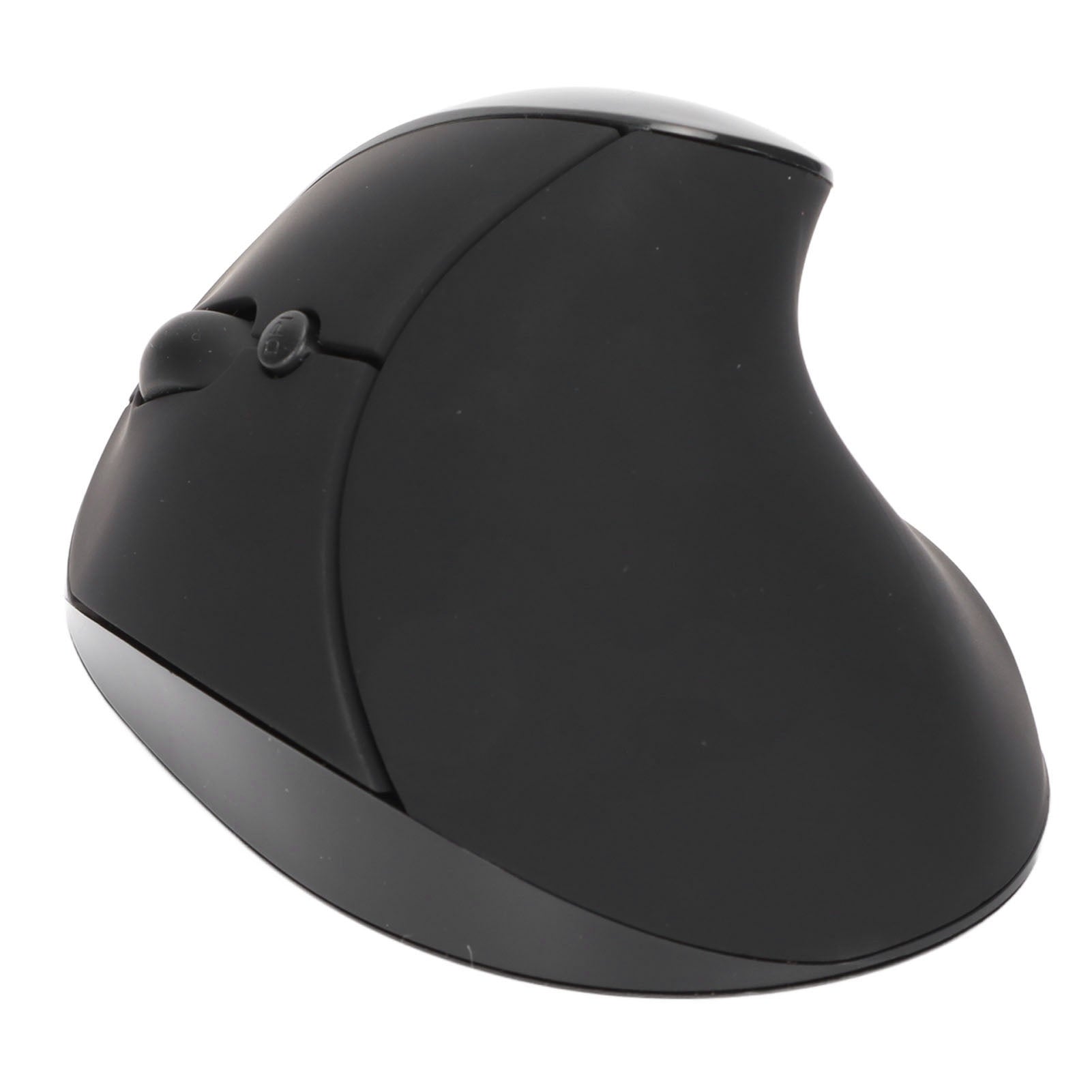 Left Hand Vertical Mouse 2.4G Wireless Vertical Ergonomic Mouse Rechargeable Mouse with USB Adapter Adjustable DPI for PC Black - Zambeel