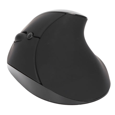 Left Hand Vertical Mouse 2.4G Wireless Vertical Ergonomic Mouse Rechargeable Mouse with USB Adapter Adjustable DPI for PC Black - Zambeel