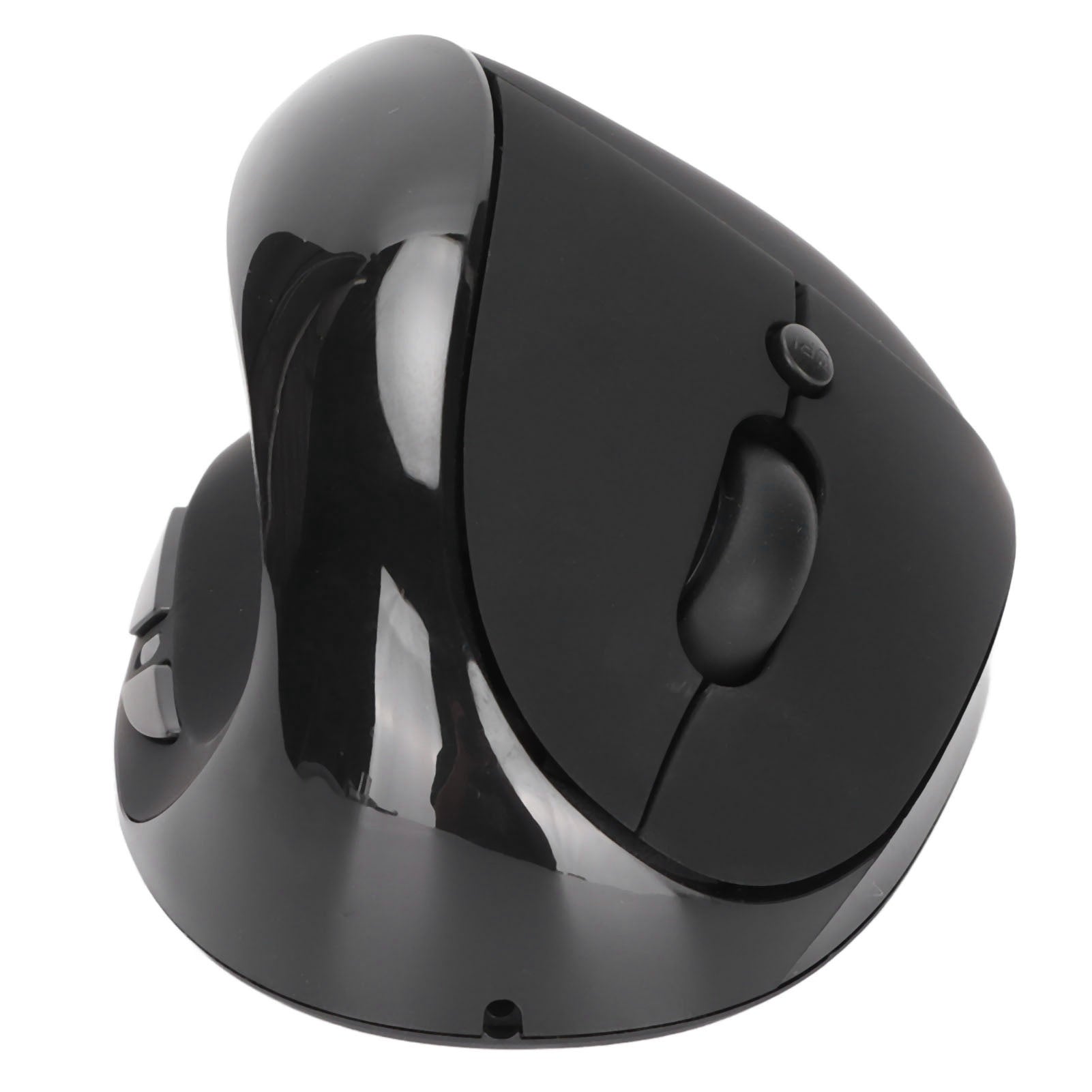 Left Hand Vertical Mouse 2.4G Wireless Vertical Ergonomic Mouse Rechargeable Mouse with USB Adapter Adjustable DPI for PC Black - Zambeel