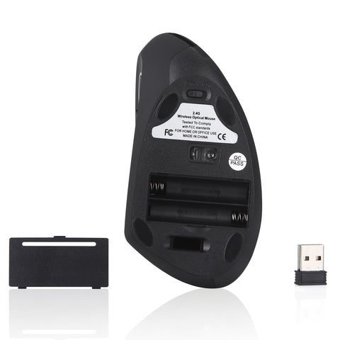 Left Hand Vertical Mouse Wireless Mouse - Zambeel