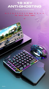 Lei Lang TF900 Single Hand Mouse Keyboard Suit - Zambeel