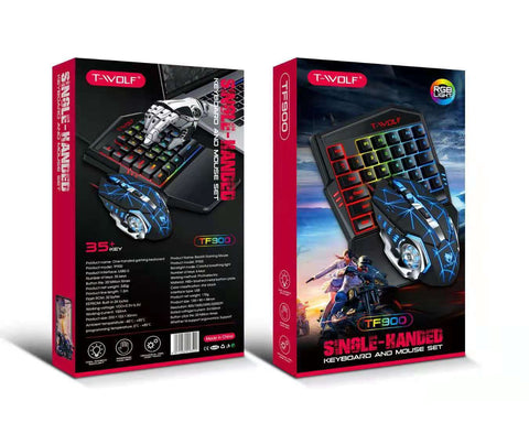 Lei Lang TF900 Single Hand Mouse Keyboard Suit - Zambeel