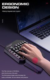 Lei Lang TF900 Single Hand Mouse Keyboard Suit - Zambeel