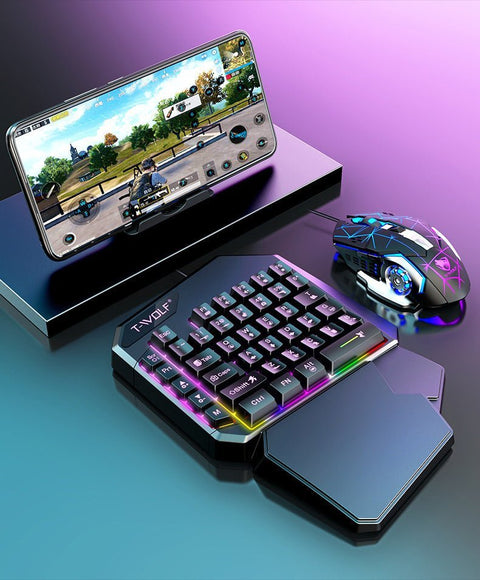 Lei Lang TF900 Single Hand Mouse Keyboard Suit - Zambeel