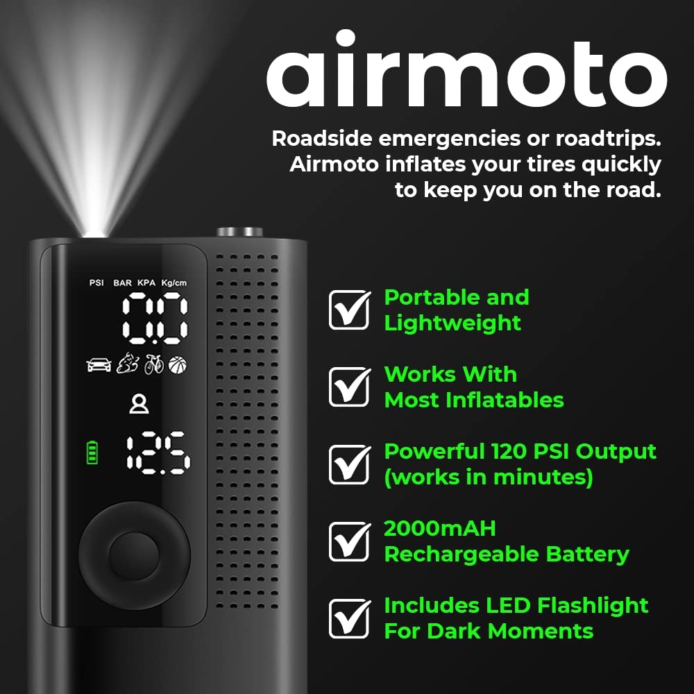 Lenovo - Portable Car Air Compressor - Zambeel