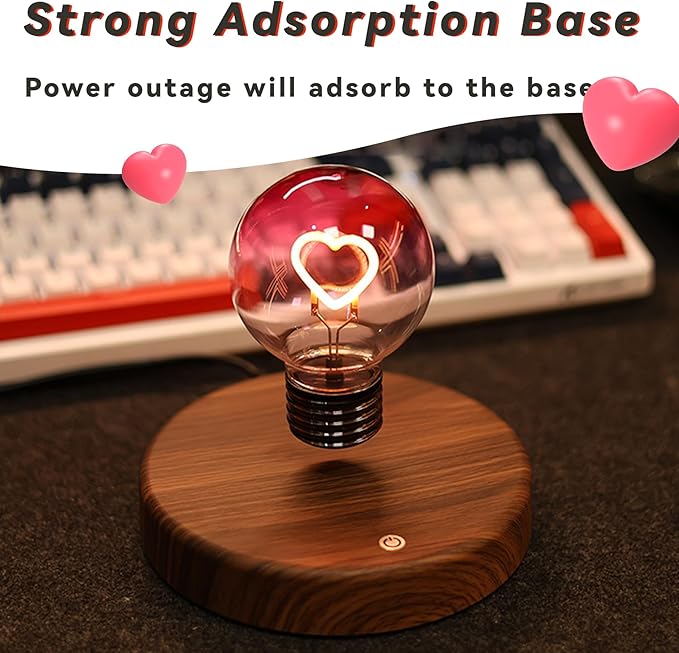 Levitating Heart LED Bulb Lamp © - Zambeel