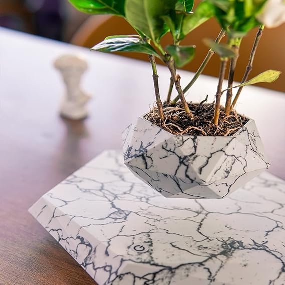 Levitating - Magnetic Floating Marble Pot © - Zambeel