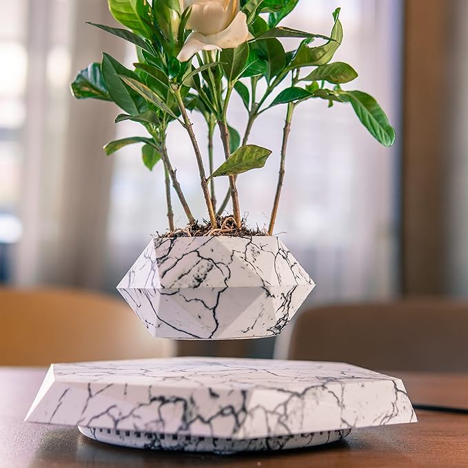 Levitating - Magnetic Floating Marble Pot © - Zambeel