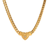 Love Necklace With High - end Feel And Diamond Studded Collarbone Chain - Zambeel