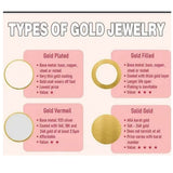 Lovely Multi Hearts 24K Gold Filled Jewelry Bracelet,Woman Accessories Fashion Creative Gift - Zambeel