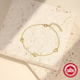 Loving Heart In Sterling Silver Twin Women's Bracelet - Zambeel