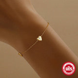 Loving Heart In Sterling Silver Twin Women's Bracelet - Zambeel