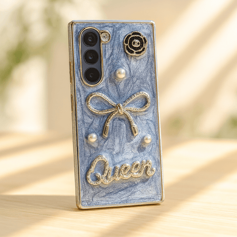 Luxury 3D Bow & Pearl Case - Zambeel